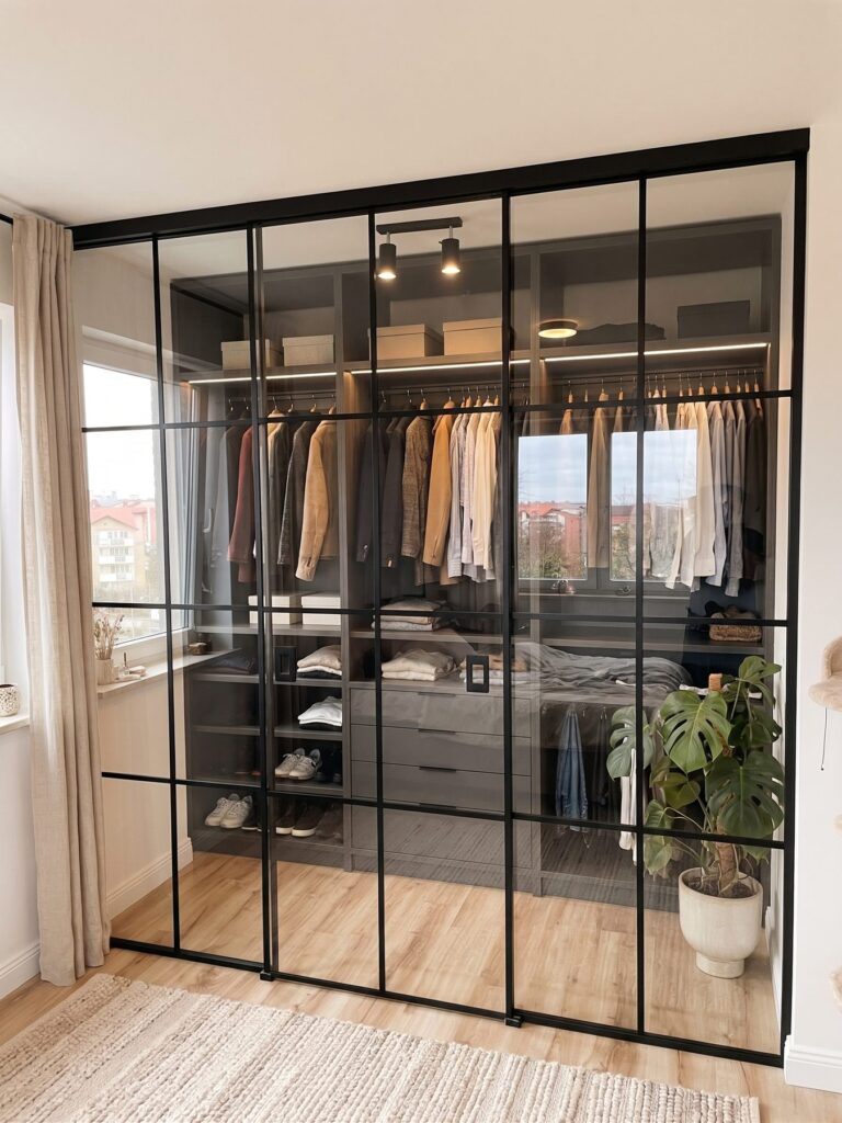 Drzwi loft do garderoby