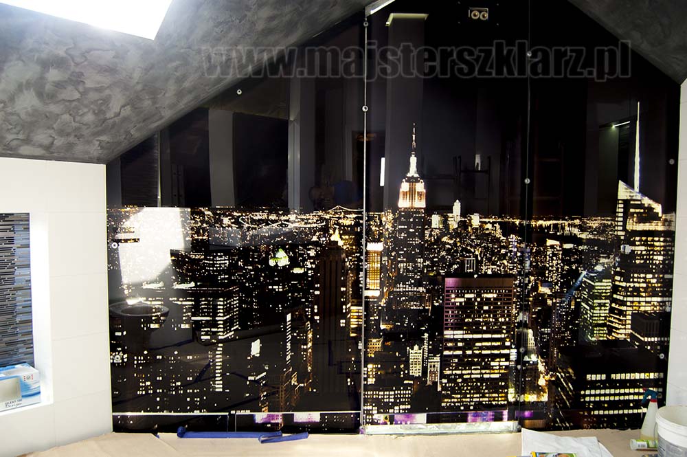 Podświetlany panel szklany