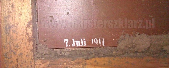 Wymiana lustra z 1911r.! w starej ramie