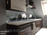 szklo na sciane w kuchni